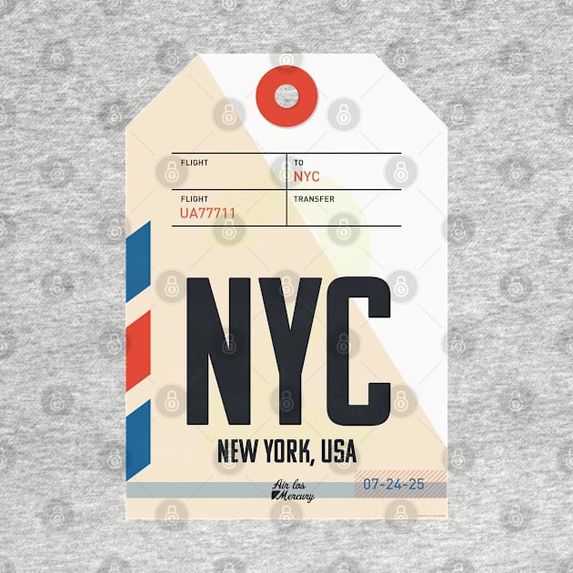 New York Luggage Tag by Mercury Club